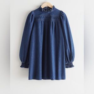 Other Stories Voluminous Denim Mini Dress